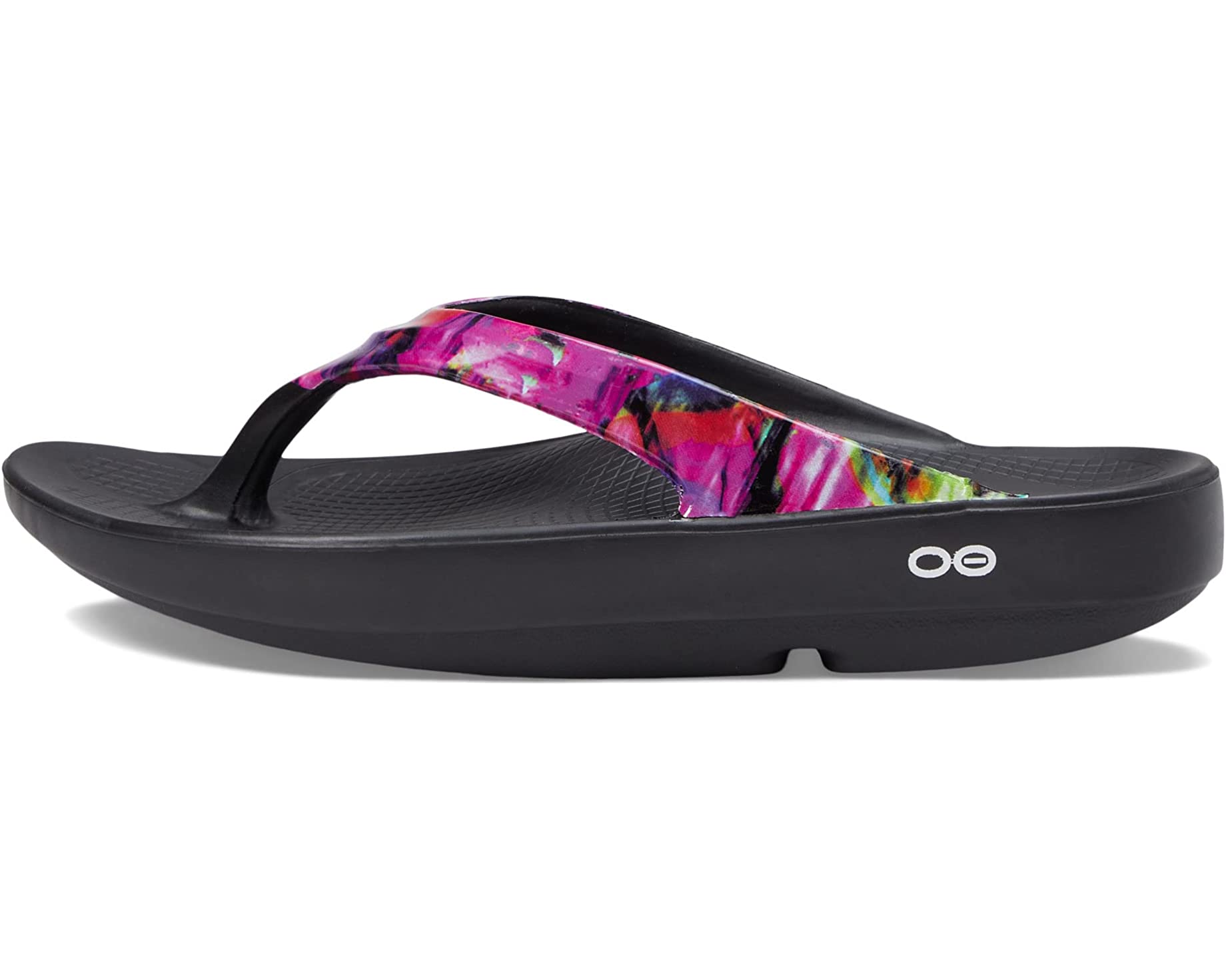 Oofos Oolala Black Leopard Black Leopard