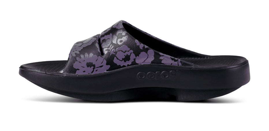 ■OOFOS■ OOAHH MIDNIGHT Elegant Midnight Tropics 5002996049 OOFOS Womens OOahh Limited Slide Midnight Tropics – Island