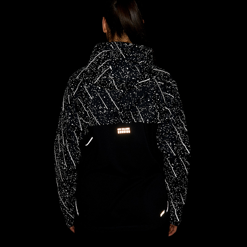 New Balance Women's Reflective Print Impact Run Heat Jacket