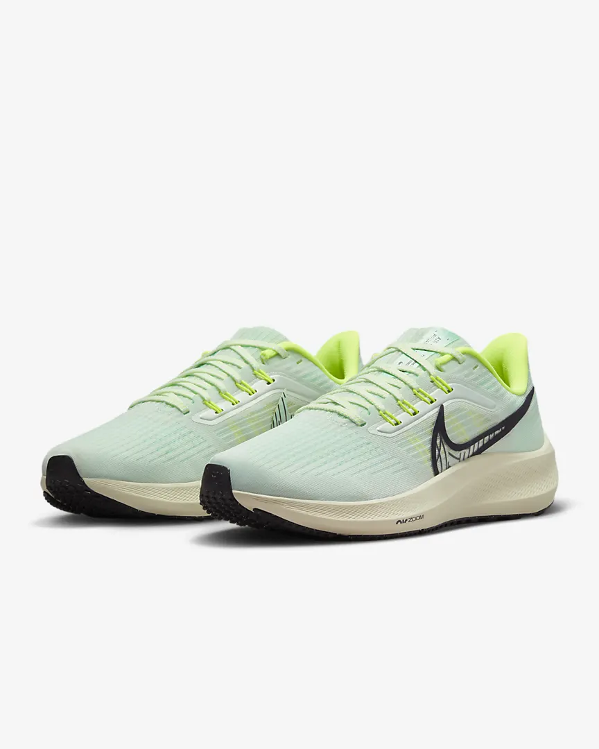 Nike WOMEN S AIR ZOOM PEGASUS 39 301 BARELY GREEN CAVE PURPLEMINT FOAMVOLT