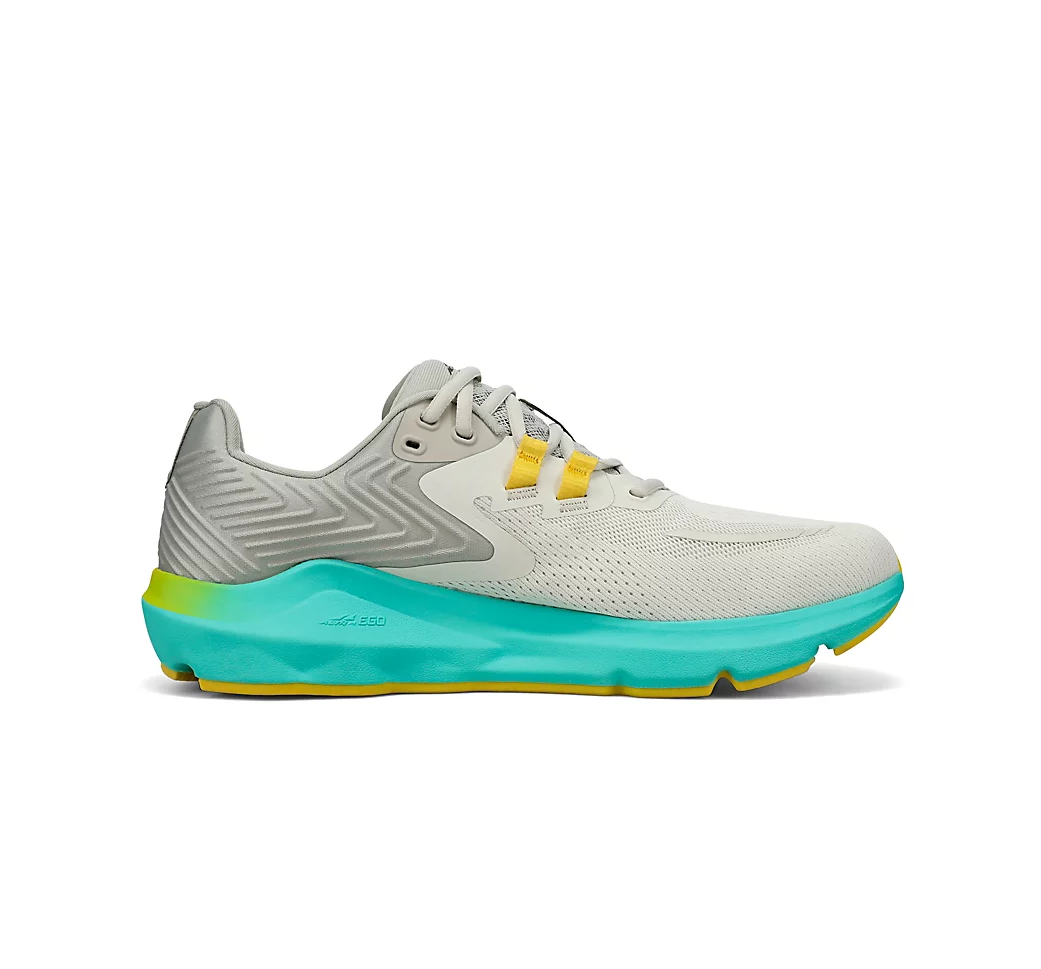 Altra Provision 7 Mens 8.5 Grey Yellow Teal Running Shoes AL0A7R6Z270 Altra Provision 7 Mens Size 9 Gray/Yellow Road Trail Running  main image 4