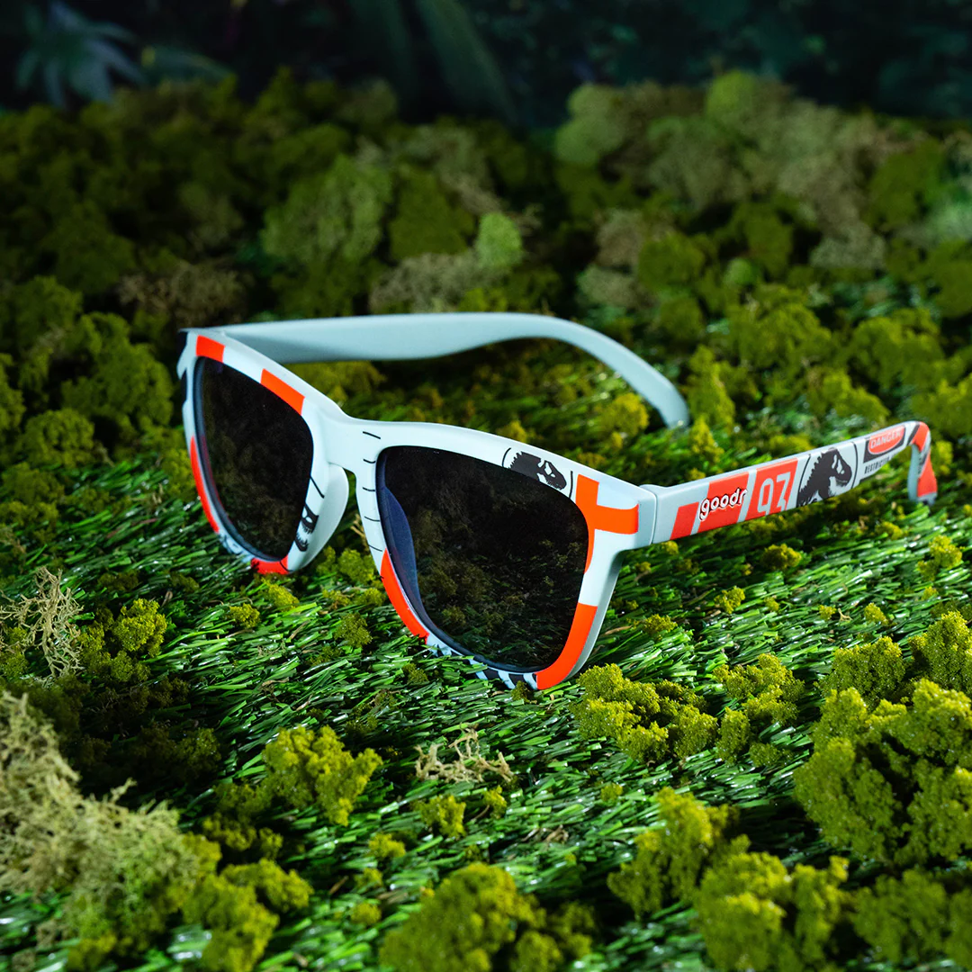 Goodr Goodr Sunglasses (Jurassic Park) TRex in the Rear View