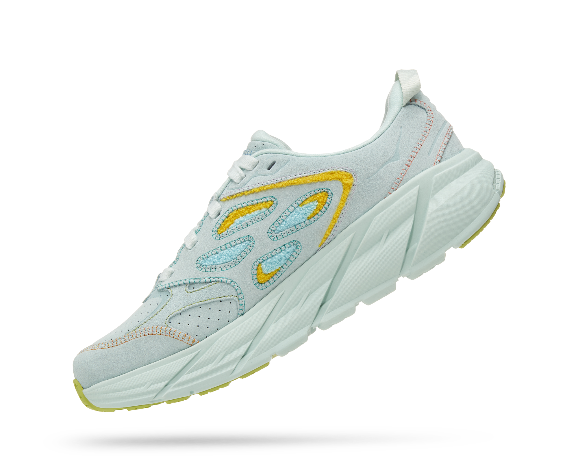 Hoka All Gender CLIFTON L EMBROIDERY BLUE GLASS / RADIANT YELLOW