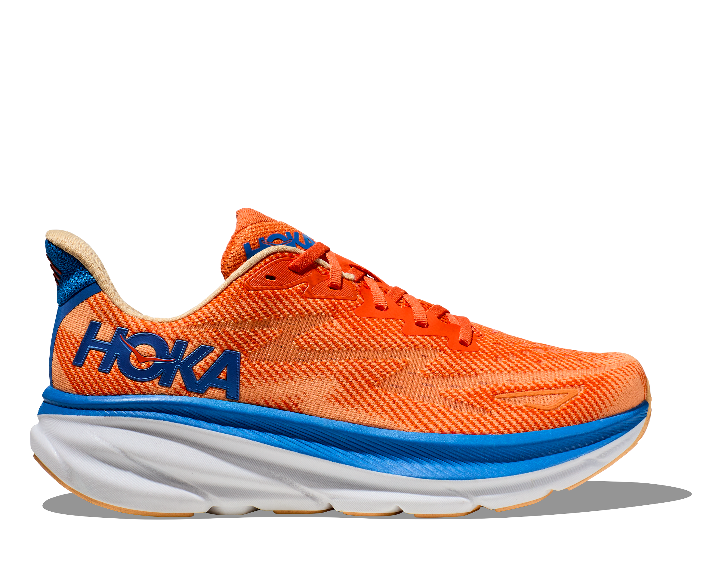 Orange Hoka Racing Flats Hoka MEN'S CLIFTON VOIM VIBRANT ORANGE/IMPALA