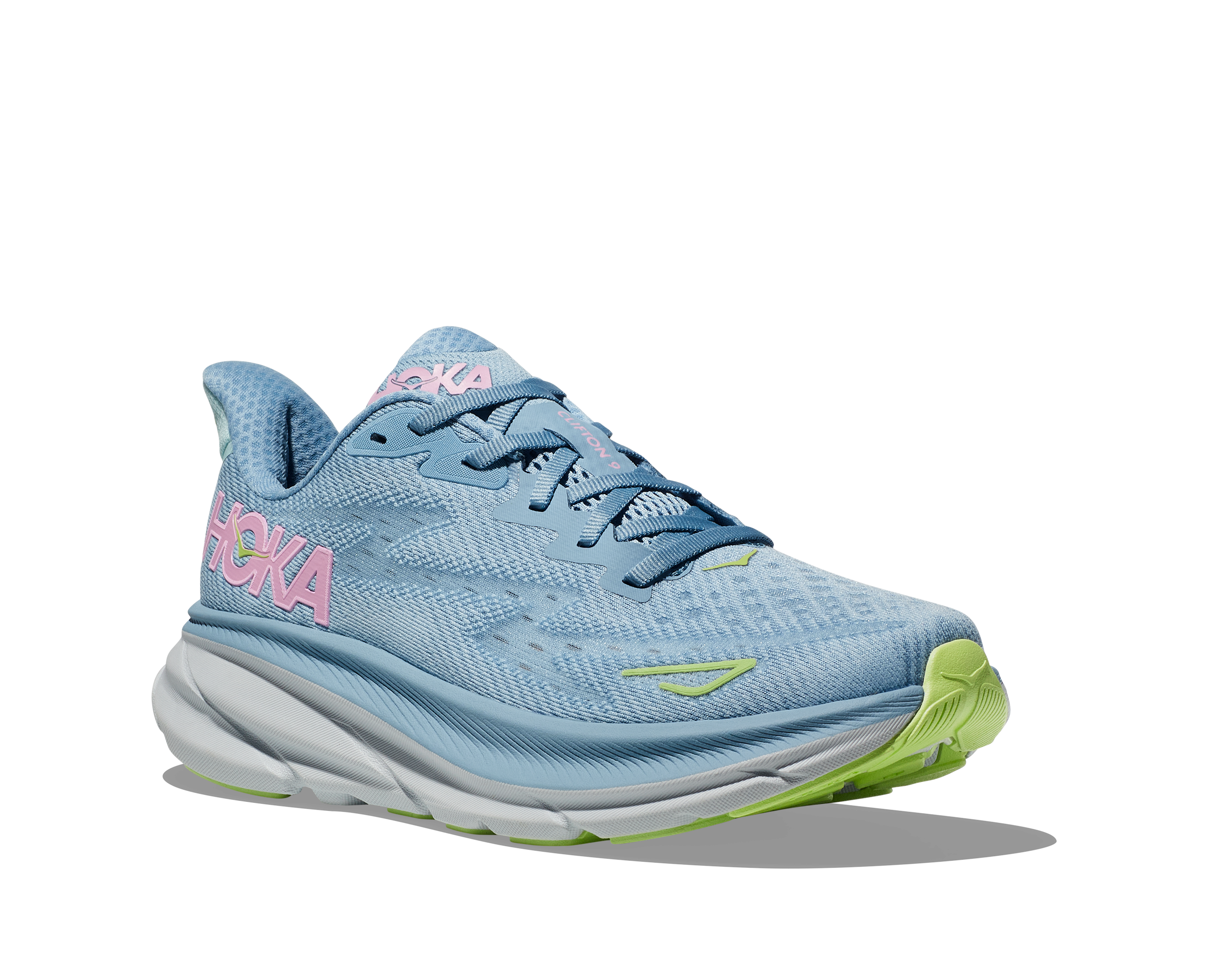 Hoka One Clifton 9 Men\'s Athletic Shoes Pink/Blue Multi Size 9D Hoka Clifton 9 review: A reliable, everyday running shoe  main image 2