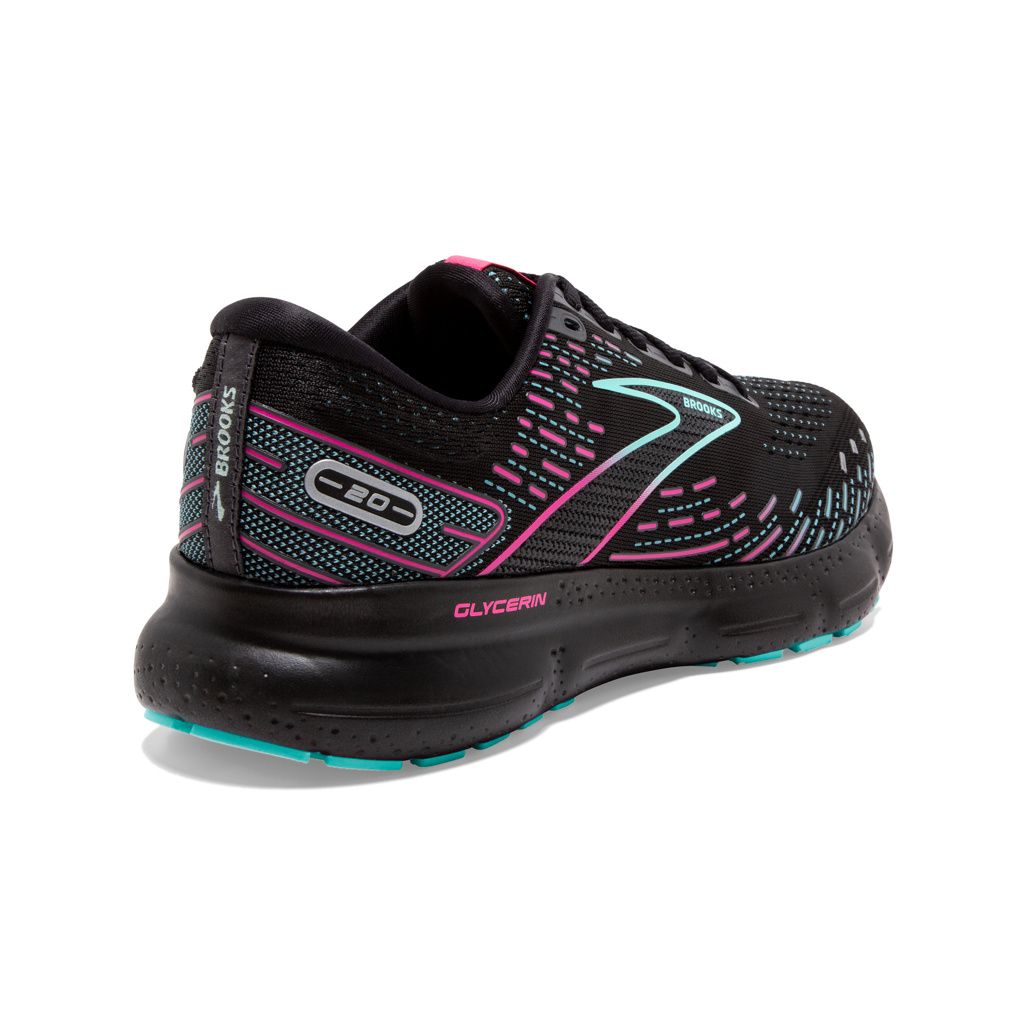 Brooks Women's Glycerin 20 005 Black/Blue Light/Pink