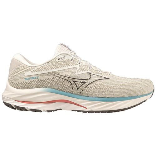 Mizuno Men's Wave Rider 27 0DGR Snow WhiteGranite Grey