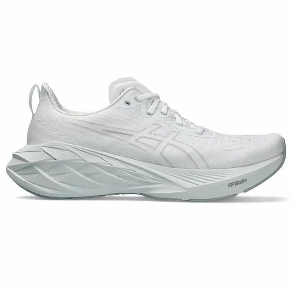 スニーカー Asics Novablast 4 White Soothing Sea - D Wide (W) Women's ASICS Novablast 4 – Pacers Running