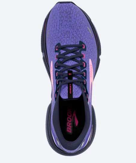 Brooks Women's Ghost 15 469 Blue/Peacoat/Pink