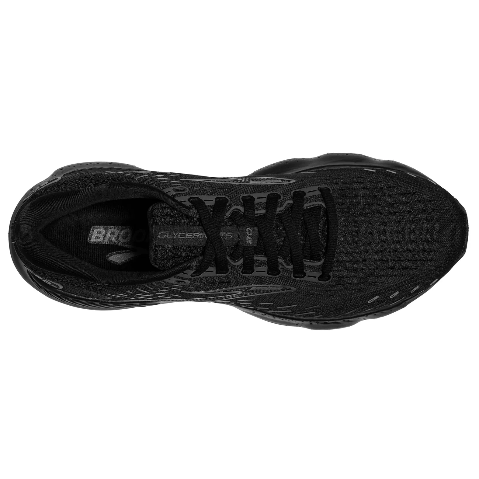 Brooks Men\'s Size 9 2E Wide Glycerin GTS 20 Black Cushion Running Sneakers Shoes BROOKS Glycerin 23 Wide (2E) Mens | Sole Motive main image 3