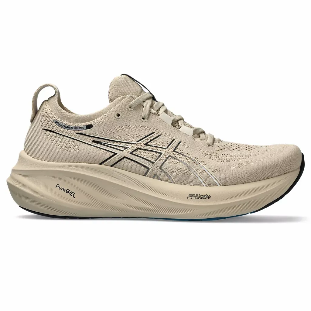 Asics MEN'S GEL-NIMBUS 26 021 FEATHER GREY/BLACK