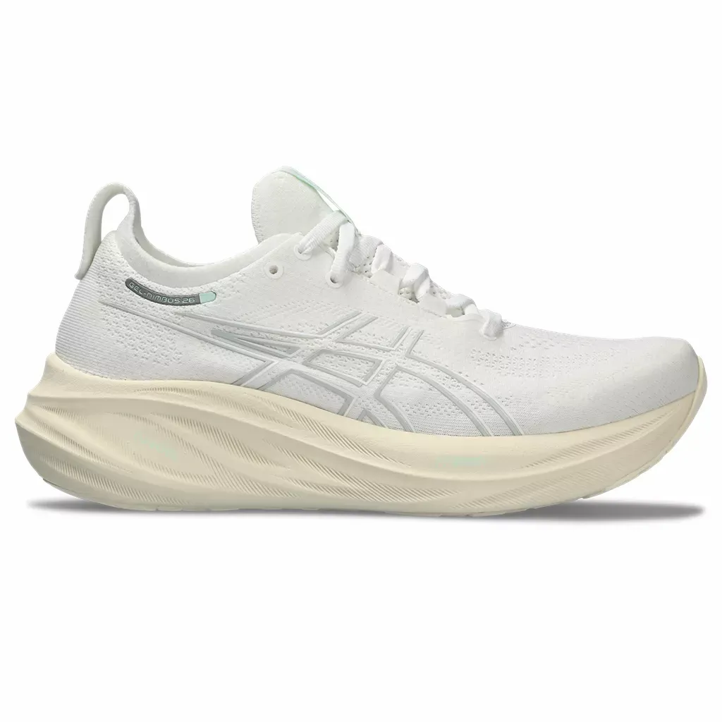 Asics WOMEN'S GEL-NIMBUS 26 101 WHITE/WHITE