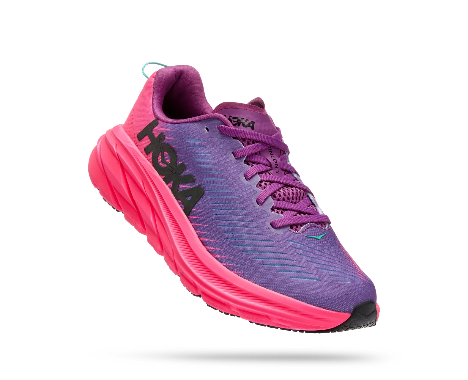 Hoka WOMEN'S RINCON 3 BKPNK BEAUTYBERRY/KNOCKOUT PINK