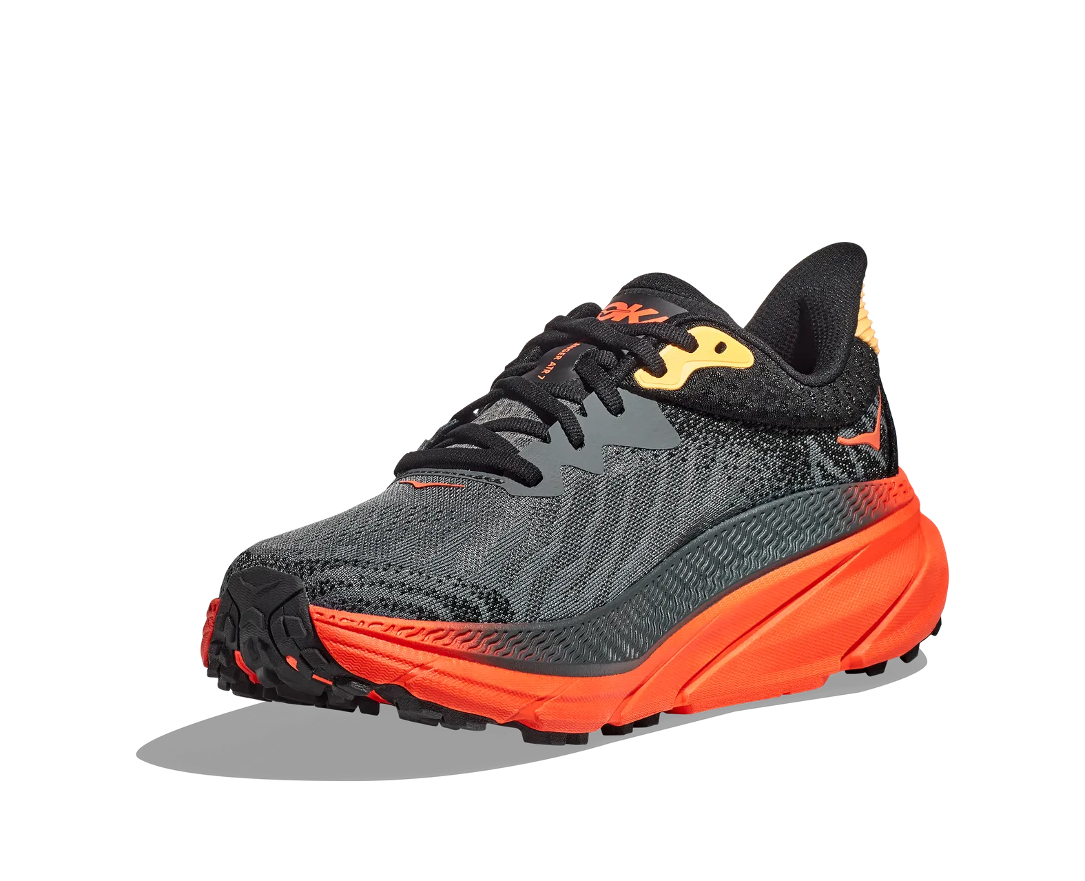 Hoka One M Challenger ATR 7 Castlerock Flame Size 13D Men\'s 1134497 CFLM Trail Hoka Challenger 7 Mens Running Shoes (Castlerock/Flame) at  main image 3