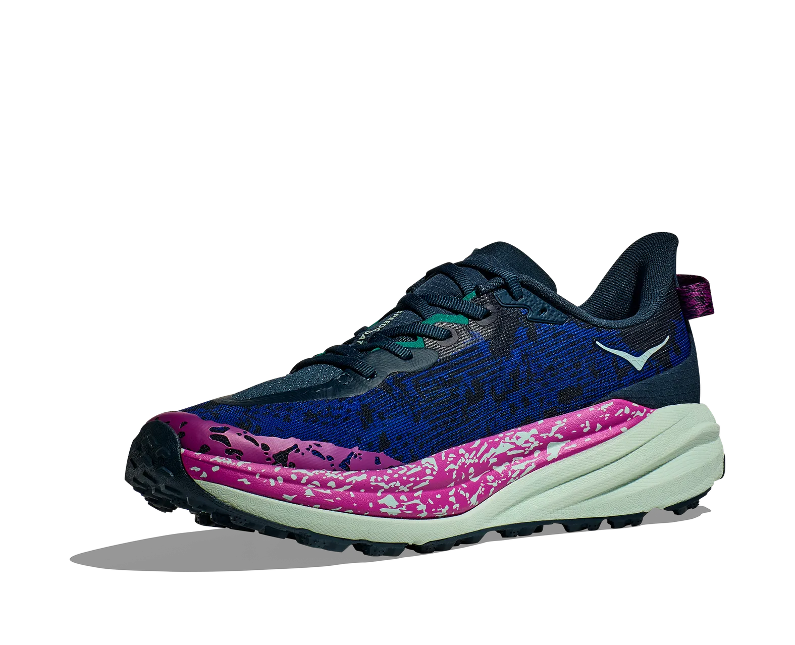 NEW HOKA men\'s speedgoat 6 trail running shoe in stormy skies/aqua breeze Hoka MEN main image 4