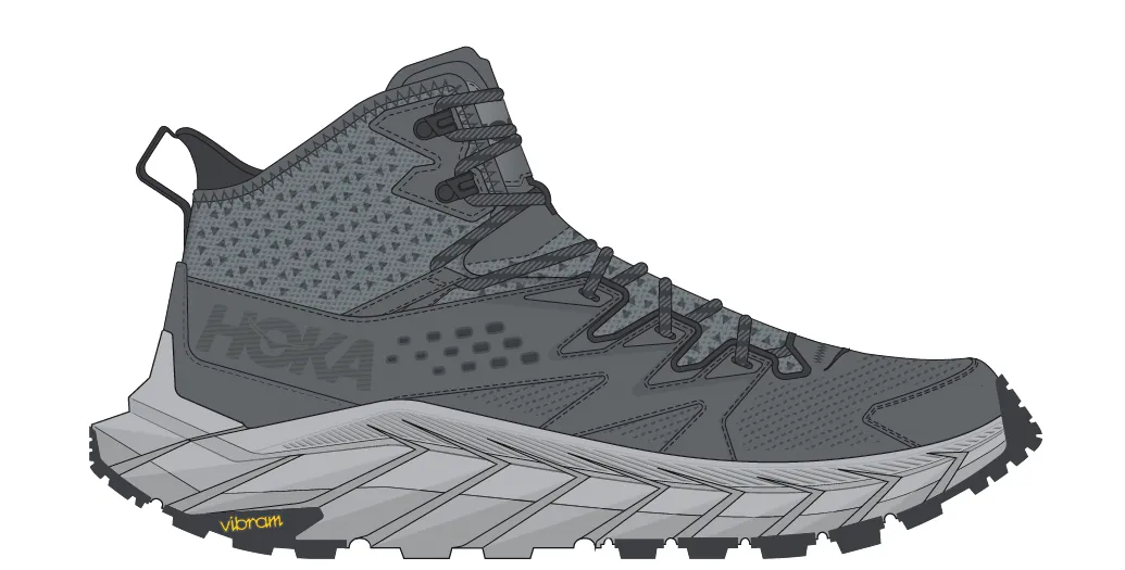 Hoka MEN'S ANACAPA BREEZE MID CHMS CASTLEROCK/HARBOR MIST